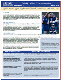cover image of an issue of the Safety Culture Communicator newsletter which highlights various case studies